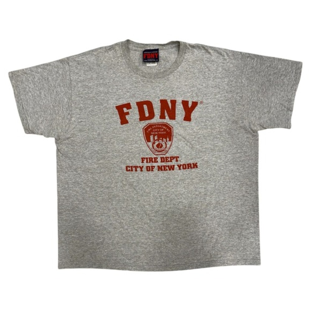 FDNY‎ Fire Dept City of New York T-Shirt Mens XL Gray Short Sleeve 2008